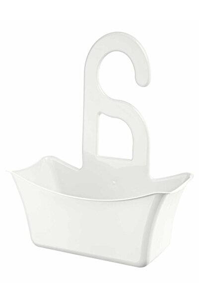 Tiesa Home Plastik Askı Duş Sabunluk Lif Kabı Banyo Sepeti Düzenleyici Organi...