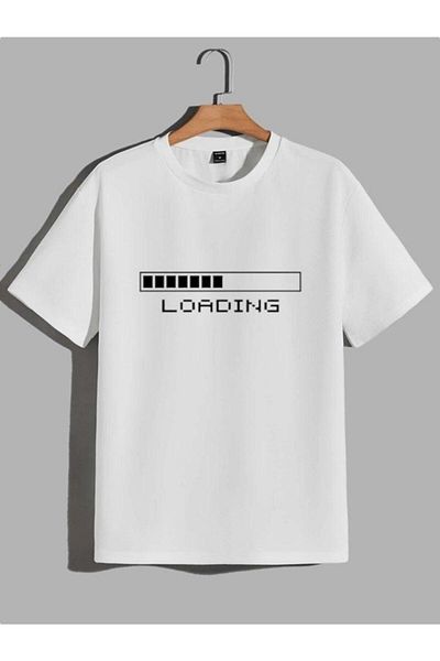 Pink Sky Minimal Printed Unisex Black/white Oversize T-shirt