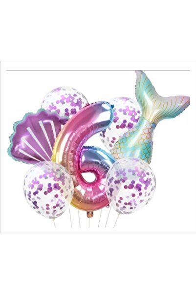 Ekin Süs Mermaid Balloon Set