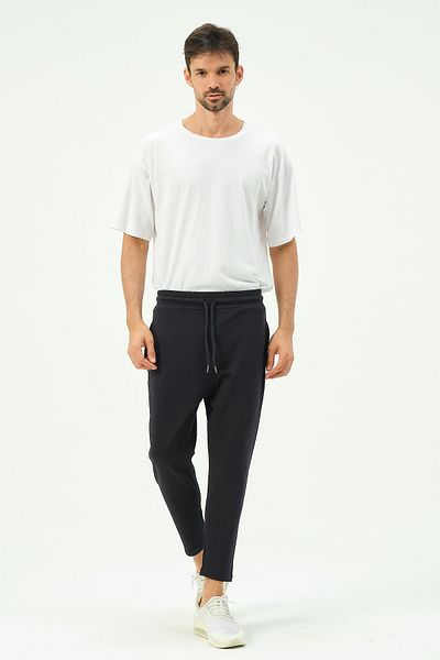 C&City Ανδρικό φούτερ σε ίσιο κοψίδι 785 Navy Blue