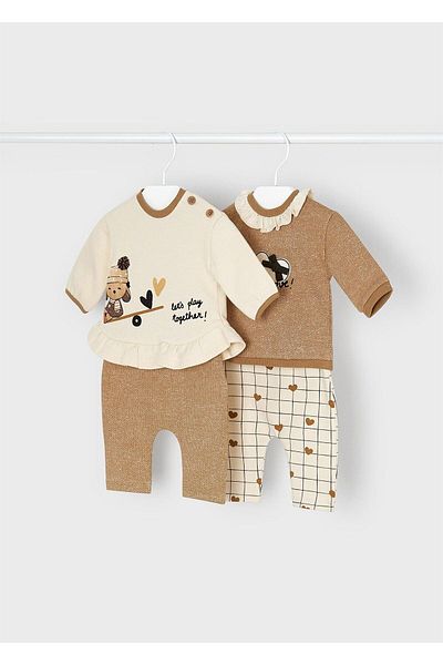 MAYORAL Top and Bottom Set for Newborn Baby Girl 2706