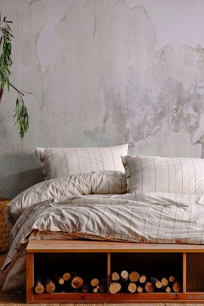 Macas Home Helen 100% βαμβακερό νήμα βαμμένο πλυμένο διπλό παπλωματοθήκη 200*220