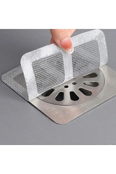TİNEKE 10 Pieces Bathroom Drain - Hair Catcher Strainer, Shower Drain, Anti-Clogging
