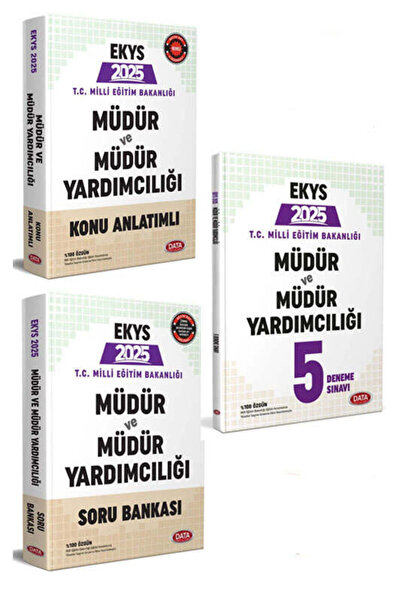 Data Yayınları Data Yayınları 2025 MEB EKYS Müdür ve Müdür Yardımcılığı Sınavı Hazırlık Seti