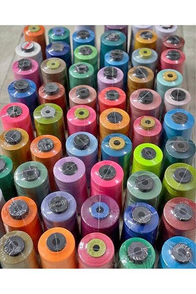 kuyunun sahibi 120 No Zero 5,000 Meters Sewing Lanyard Mixed 3 Color Set, 100% Polyester