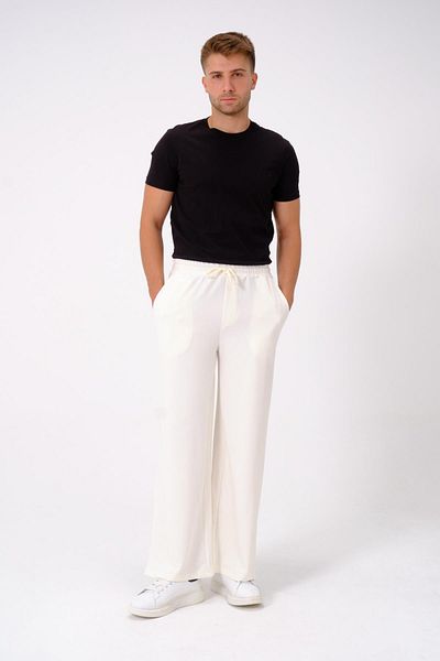 C&City Baggy Oversize-Jogginghose für Herren – Elastic 786 Ecru