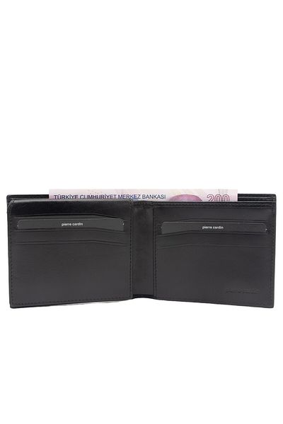 Pierre Cardin Men's Leather Wallet Black Croco - 22065h44
