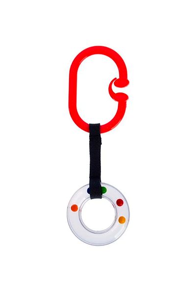 TRENDİMİZBİR Red Oval Stroller - Rattle Ring