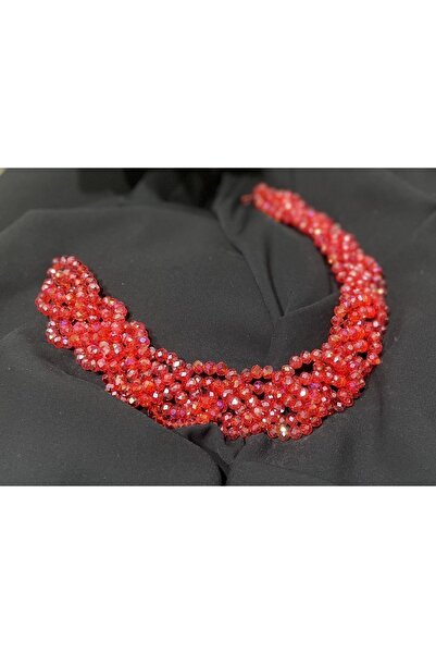 DesaAccessories Tamamen El Yapımı Kristal Taşlı Gelin, Kına, Nişan, Abiye, Lo...