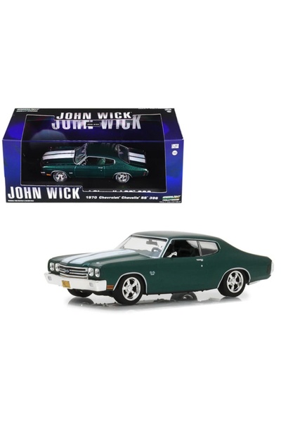 Genel Markalar Hollywood – John Wick 1970 Chevrolet Chevelle SS 396 1:43 Diecast Synoverse Kitap Hediyeli