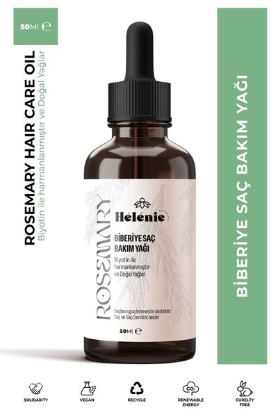 HELENİE Biberiye & Biotin Saç Bakım Kompleksi – Hızlı Uzama & Dökülme Karşıtı