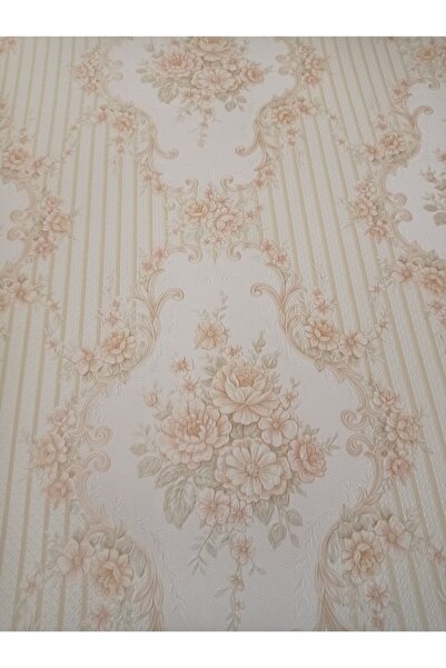 Oskar Çiçek Desenli Kabartmalı Silinebilir Duvar Kağıdı 53 Cm Genişliğinde 10...