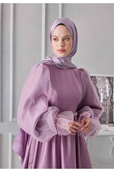 ŞURA ŞAL SEDEF JANJANLI LİLA RENGİ ŞAL