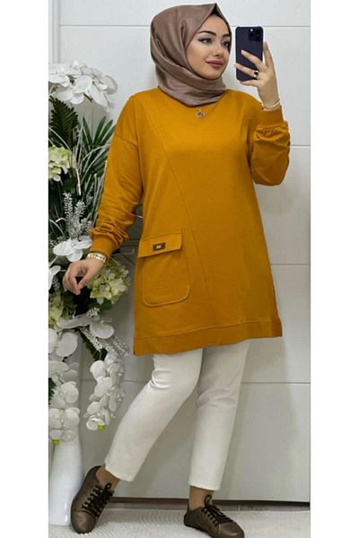 Ebrarengiz Moda DİLA POCKET WOMEN'S TUNIC
