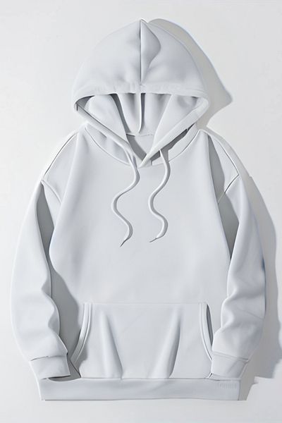 BayBayan Trend Loose Fit 3 Thread Raised Kangaroo Pocket Εποχιακό Σχολικό Φούτερ
