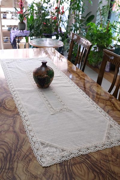 denizli hatırası Αυθεντικό δαντελένιο ύφασμα buldan 50x140 runner