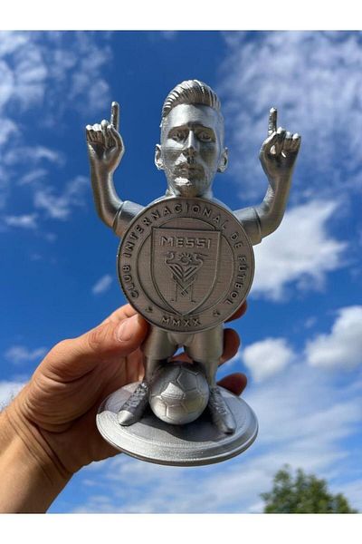 YaspeCraft Κύπελλο Messi Giant Μέγεθος Ασημί 20 εκ