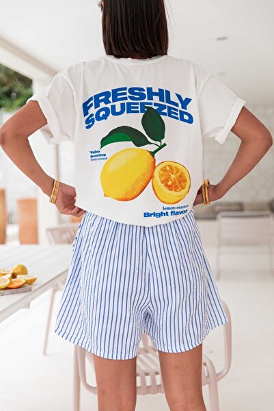 Jose Clothing Tricou oversize imprimat din bumbac organic