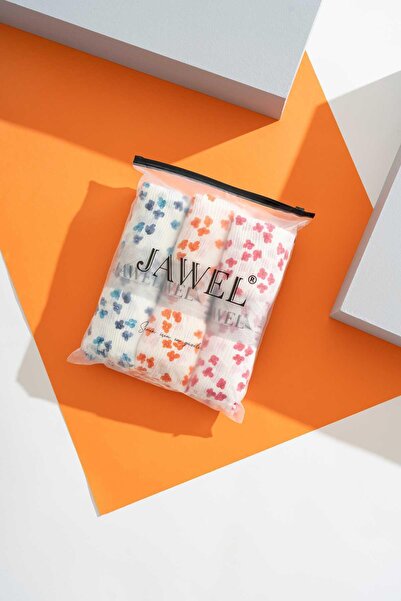 JAWEL Kadın Kırışmaz Tesettür 3'lü Bürümcük Şal Paketi (Mavi-Turuncu-Fuşya)