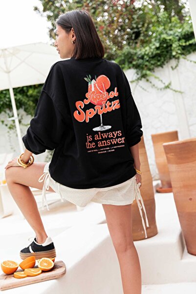 Jose Clothing Βιολογικό βαμβάκι - με τύπωμα oversized Φούτερ