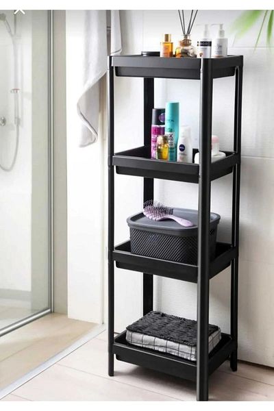 Carpekitchen 4-Tier Kitchen and Bathroom Organizer Shelf Unit Modular Shampoo Rack, Crisper, Cabinet