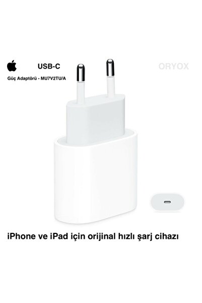 Genel Markalar Apple Iphone 11 / 11 Pro / 11 Pro 12 12 Pro Uyumlu Yeni Nesil Typc Girişli 20w Şarj Adaptörü
