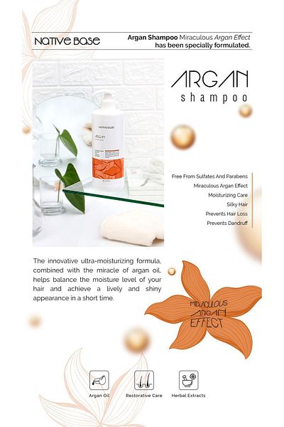 Native Base 500 Ml Argan Shampoo