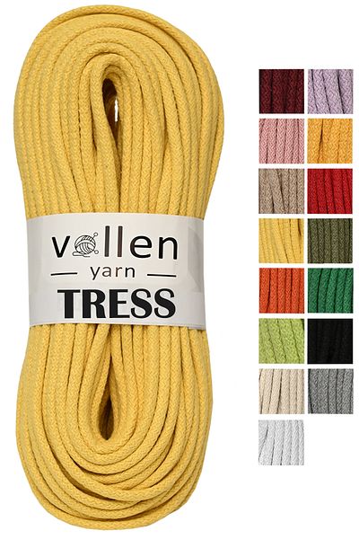 vollen yarn Macrame Rope, Multi-Purpose Rope, 10 Meters, Cord Sliding Woven Rope, Basket Rope, Swing Rope, Supla, Mat,