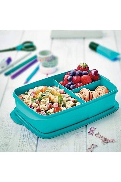 Tupperware 3 Compartment Lunch Box 1 Lt