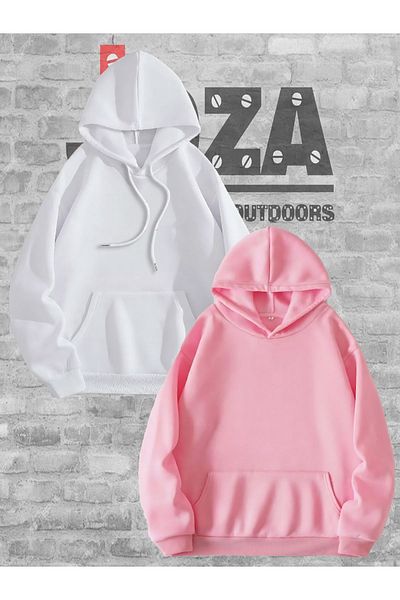 Joza Outdoors Hanorac cu glugă Lover Bullet Design pentru bărbați și femei - Set combinat de 2 cupluri