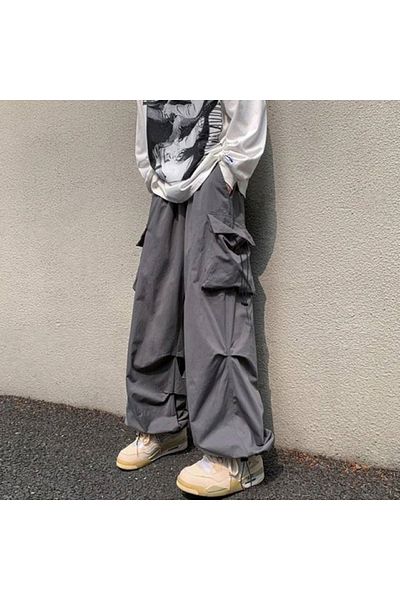 BİLBEC JEANS Y2k Extreme Loose Fit Cargo Buzunar Talie Picior Pantaloni Bggy elastic