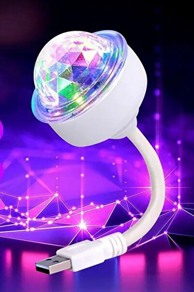 Irk Lemoon Mini Sihirli Disko Topu - Sese Duyarlı USB Işıklı Küre | RGB LED Hediyelik Eşya