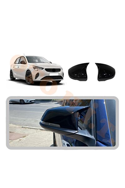 OTO H.İ.T. OPEL CORSA F YARASA AYNA KAPAĞI BATMAN AYNA PARLAK SİYAH TAM UYUM