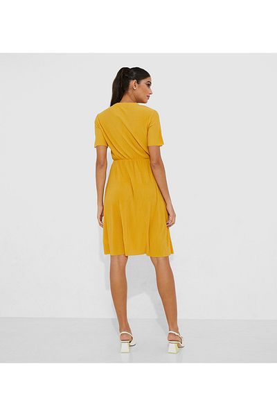 Aila Yellow Women's Short dress