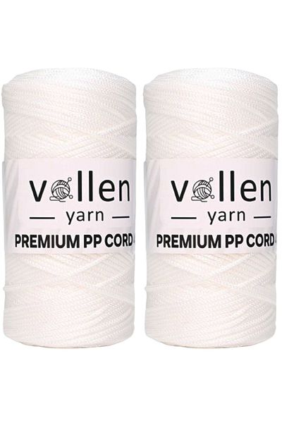 vollen yarn 400 Gr Polyester Macrame Thread, 2mm Set of 2, Macrame Thread, Supla Thread, Bag Thread, 460 Meters