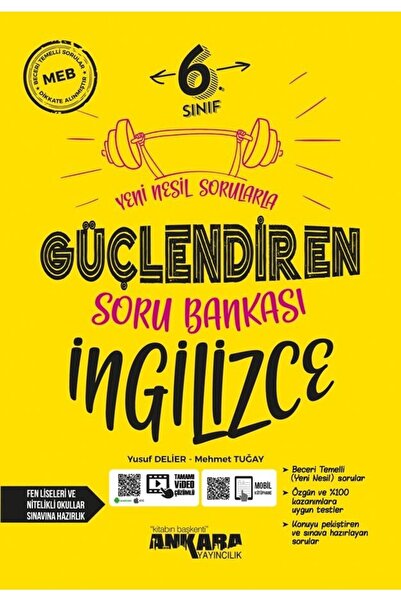 Ankara 6. Sınıf Ingilizce Güçlendiren Soru Bankası 2024-2025 Güncel Baskı