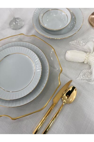 Güral Porselen Sedef 24 Parça Yemek Takımı