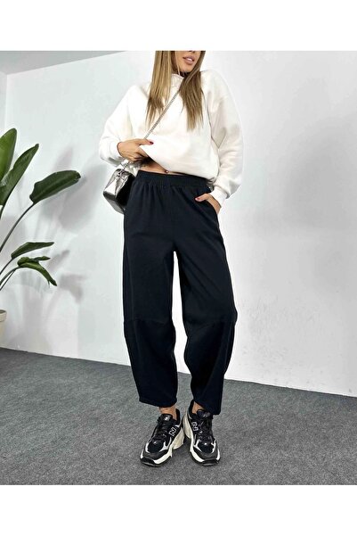 Die&More Dizi dikiş detaylı gabardin şalvar pantolon