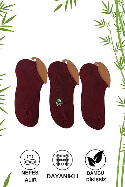 stellare Bamboo Sneaker Invisible Seamless 3-Piece Unisex Socks