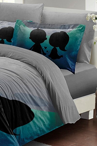 PerlaSera Τρισδιάστατο ειδικό σχέδιο για την ημέρα του Αγίου Βαλεντίνου - Διπλό παπλωματοθήκη, ελαφρώς υφαντό βαμβακερό σατέν