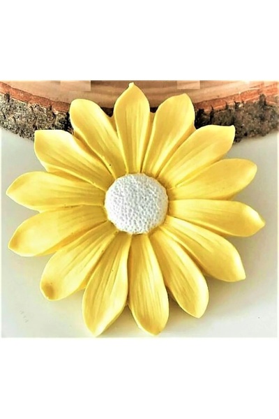 HogART Design Büyük Papatya Mum Sabun & Kokulu Taş Silikon Kalıbı