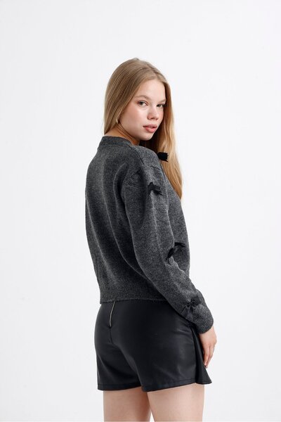 ikomteks Sweater - Bow Detail
