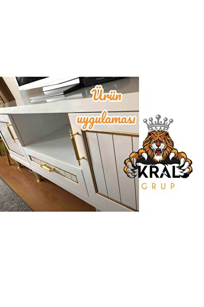 KRAL HIRDAVAT 9 Mm 3d Dekoratif Altın Şerit Çıta 5 Metre Fiyatıdır