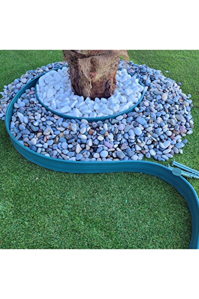 garden Moda Çim Ayırıcı 2,5 M Yeşil Çim Sınırlayıcı Taş Toprak Ayıracı Çim Ay...