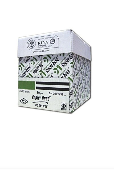 Copier bond A4 80Gr Copy Paper - 5×500=2500 Pieces (1 Box)