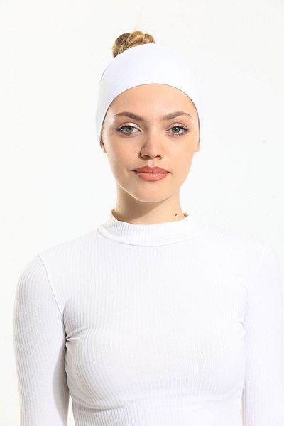Shalista Buy 4 Pay 3 Amazing Grip Minimizing Slip Flexible Seamless Bonnet White (Price for 1 Piece)
