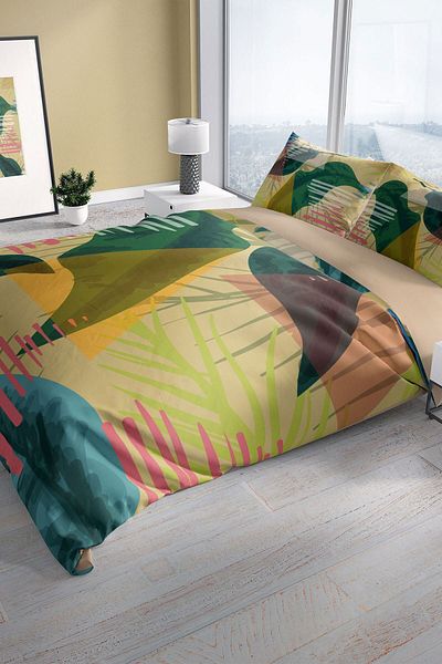 Cattleya Relaxing 3d Cotton Satin Double Duvet Cover Set