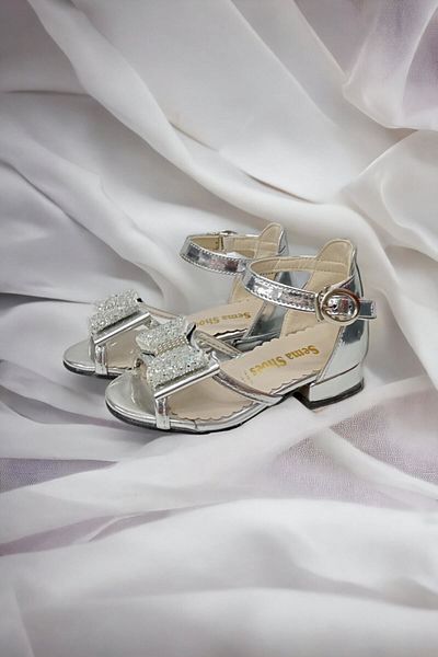 PATİK BEBE Pantofi Transparenti Baby Silver Cu Toc Mici 21 25 Fără Gama