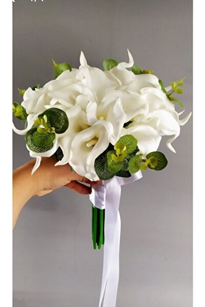 Merveparti Gelin Buketi Islak Gala Gelin Çiçeği Damat Yaka Cicegi – Yapay Buk...