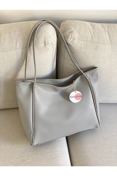 BAGLOVİS Geanta de dama de marime mare cu piele moale